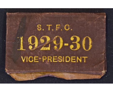 1929/1930 Shrewsbury Town members season ticket belonging to the Vice President, comes complete with fixture list/directors l