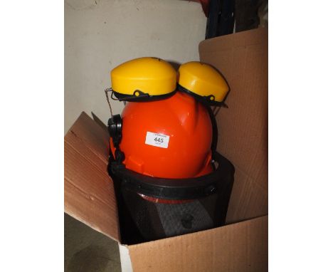 *A CHAINSAW HELMET**