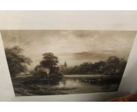 A LARGE VINTAGE SIGNED PRINT