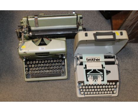 A VINTAGE IMPERIAL TYPEWRITER + ANOTHER