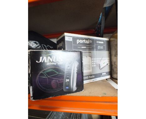 A PORTAL PORTABLE DAB RADIO TOGETHER WITH A JANUS DASH CAM