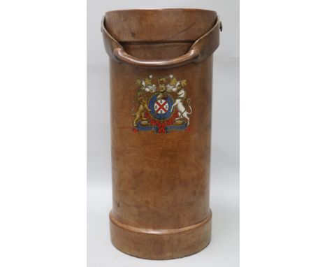 A leather stick stand