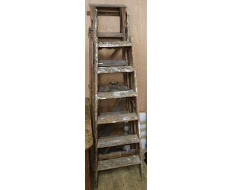 A Hatherly ladder and another, W. approx. 40cm