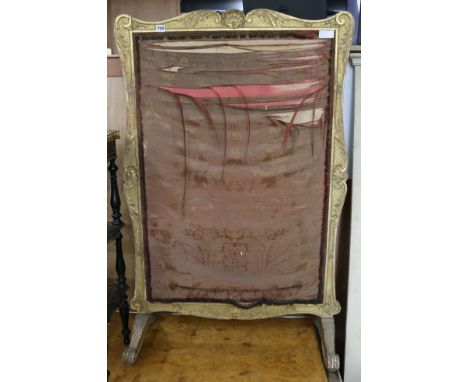 A fire screen, W.83cm (a.f.)