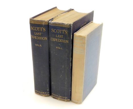 Scott (R.F., Captain). Scott's Last Expedition, volumes 1 and 2, first edition, with black and white illustrations and foldin