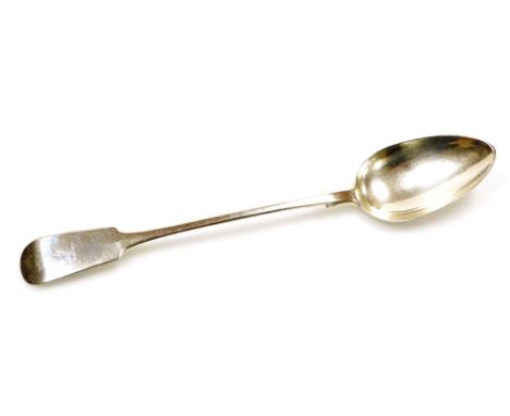 A William IV Scottish silver fiddle pattern basting spoon, Edinburgh 1835, 3½oz, 31cm long. 