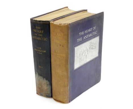 Shackleton (E.H.). The Heart of The Antarctic: Being The Story of The British Antarctic Expedition 1907-1909, volumes one and