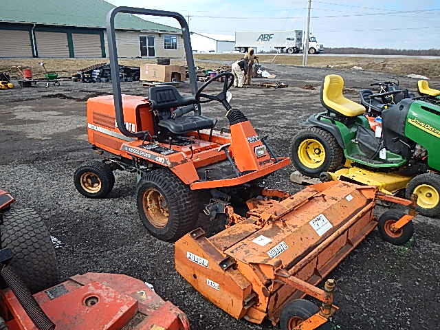 KUBOTA F2400 W/F3619 FLAIL MOWER, 4WD, DIESEL, 2926 HRS