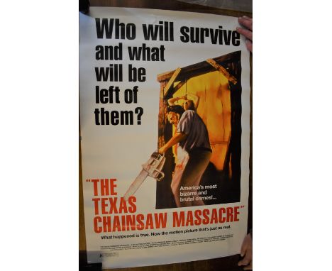 Texas Chainsaw Massacre - Cinematic Poster, starring Marilyn Burns and Paul A. Partain, released Dec 11th 1998. Measures 97cm