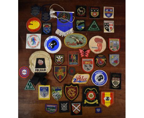 Cloth patch collection (40) including many of places in England, Cuda, Boys Brigade etc. 