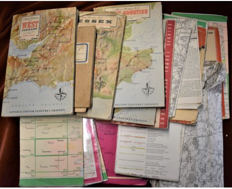Maps - Mixed lot with about Britain No's 1-4, good condition, various 1970s Ordnance Survey and Customs map of Europe.