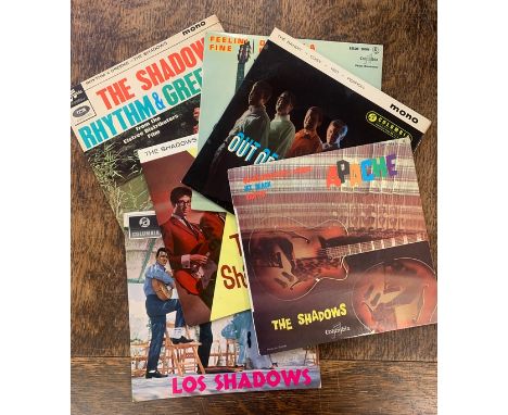 1960s 7" EPs by The Shadows - A collection of six collectible 7" EP vinyl records by The Shadows. All original British pressi