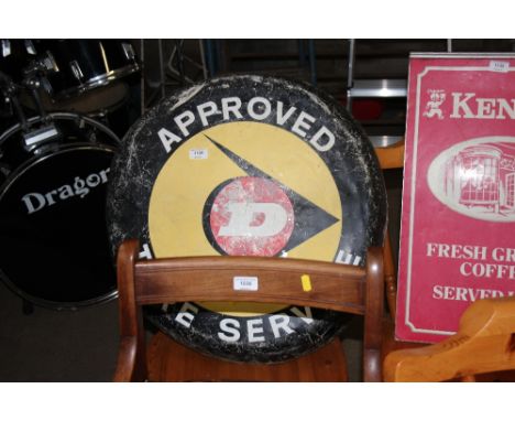 A Dunlop advertising sign