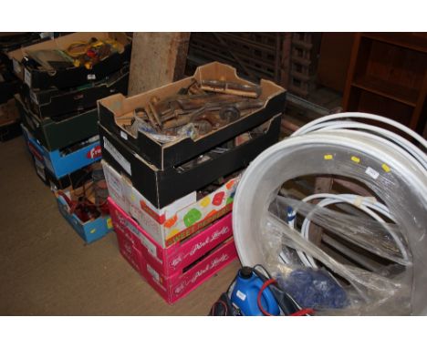 Five boxes of various tools