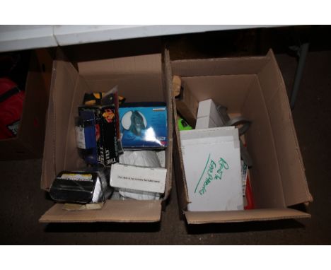 Two boxes of various tools 