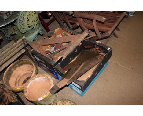 Four boxes of various tools