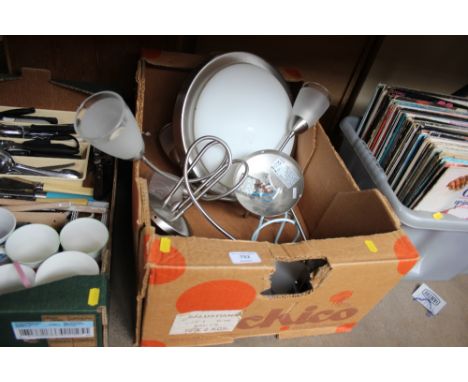 A box of light fittings 