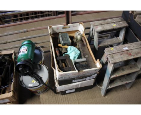 Four boxes of various tools 