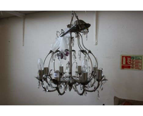 A metal light fitting