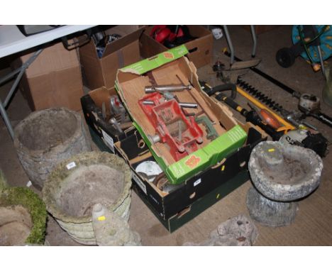Five boxes of various tools 