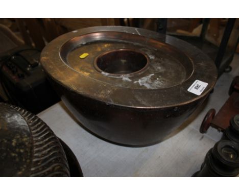 A copper planter