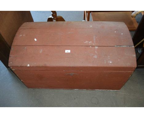 Wooden storage trunk
