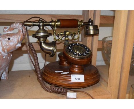 A reproduction vintage telephone