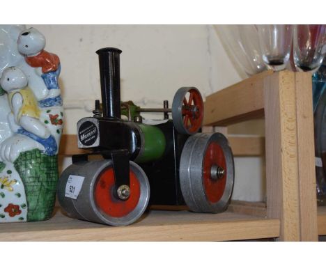 A vintage Mamod model steam roller