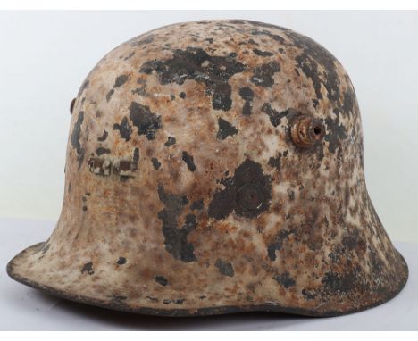 Irish Army Vickers Steel Combat Helmet, good untouched example of the Vickers pattern steel helmet which was worn by the Iris