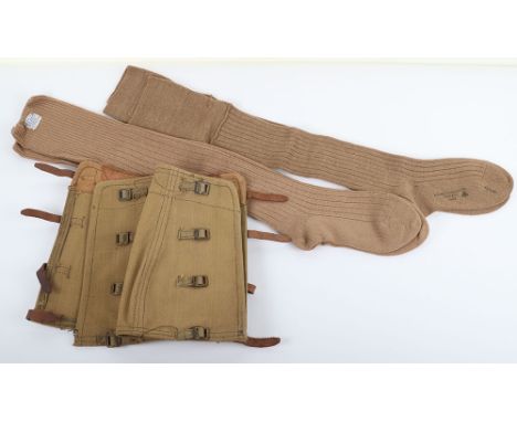 1943 Dated Woollen Socks, type worn by women in the Women’s Land Army. Good condition with ink stampings and clear date. Acco