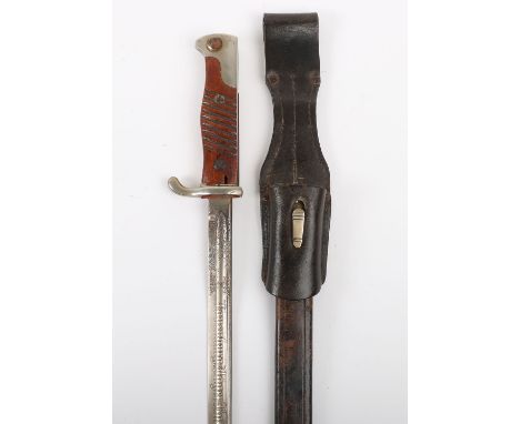 Scarce Imperial German Seitengewehr Model 1898 Mauser Bayonet with Regimental Etched Blade of Royal Prussian Lauenberg Jager 