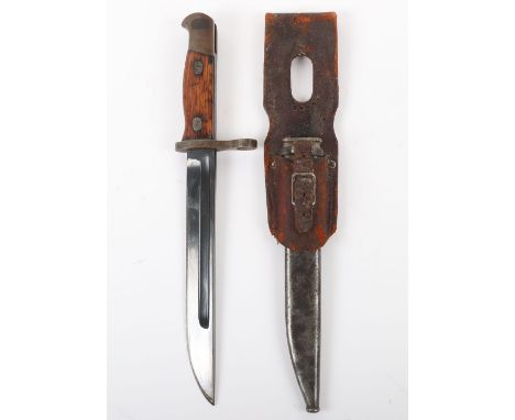 Rare WW2 Japanese Paratroopers Type 1 TALW Knife Bayonet, very good example of this rare combat knife / bayonet with two piec