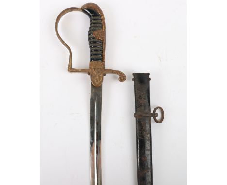 WW2 German Army Officers Sword by F W Holler Solingen, being a Holler pattern Nr24, with outstretched winged eagle to the cro