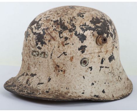 Irish Army Vickers Steel Combat Helmet, good untouched example of the Vickers pattern steel helmet which was worn by the Iris