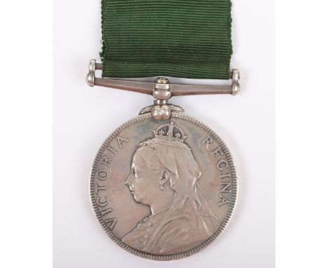 Victorian Volunteer Long Service Medal to the Tynemouth Volunteer Artillery, with impressed naming “1143 SGT. E. KELSEY THE T