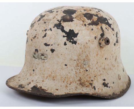 Irish Army Vickers Steel Combat Helmet, good untouched example of the Vickers pattern steel helmet which was worn by the Iris