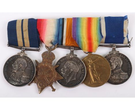 1916 Battle of Jutland Distinguished Service Medal Group of Five to the Chief Armourer on H.M.S. Vanguard, Distinguished Serv