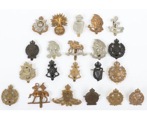 Selection of County of London Regiment Cap Badges, including 25th County of London Cyclists, 21st First Surrey Rifles, Artist