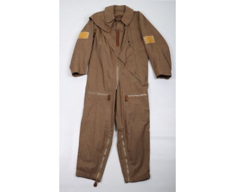 WW2 German Luftwaffe Summer Pattern One Piece Flight Suit “Sommerfliegerkombie”, very good example with fully working zips. B