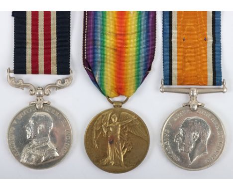 A Fine Great War Military Medal Group of Three 19th (Service) Battalion (2nd County) Durham Light Infantry, Military Medal, G