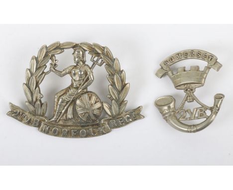 2nd Volunteer Battalion Norfolk Regiment Cap Badge, fine other ranks example with two lug fittings to the reverse. Accompanie