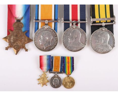 An Interesting Naval Good Shooting Medal Group of Four to a Seaman who Served in Somaliland and During the Great War, Africa 