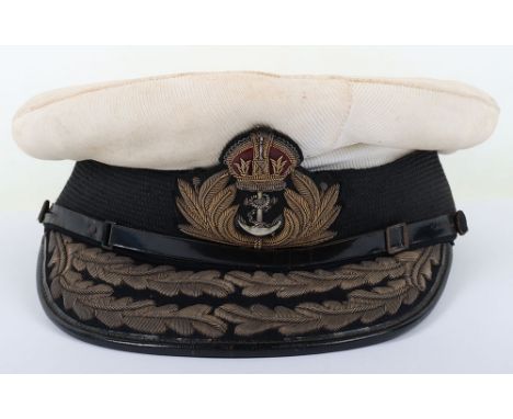 Historically Important Royal Navy Peaked Cap of Admiral of the Fleet The Right Honourable Louis Mountbatten, 1st Earl Mountba