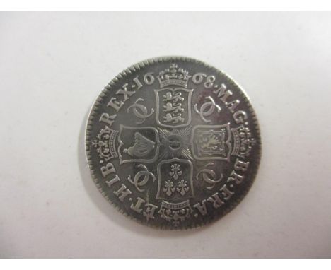 Charles II 1668 silver shilling 