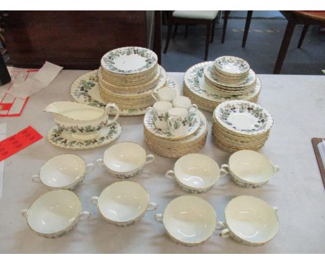 A Royal Worcester porcelain part dinner service with 'Lavinia' patternLocation: 10:4 