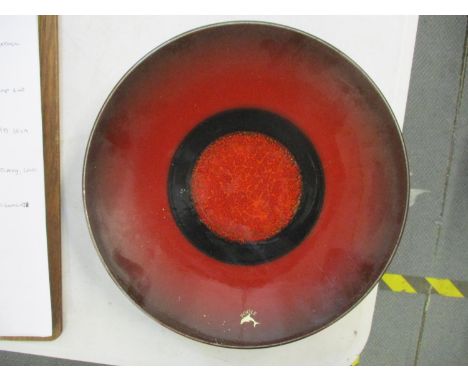 A limited edition Poole Pottery plate to mark The Alignment of the Planets titled 'Mars' 26cm d Location: 9.3 