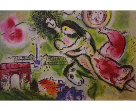 Marc Chagall 1887-1985 "arc de triumph" lithograph edition 119/500, signed lower right, 57cm X 89cm approx