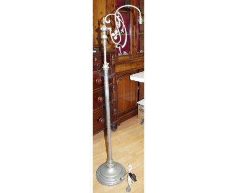 Early art nouveau electric floor lamp 146cm high approx.