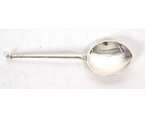 A Scottish Arts &amp; Crafts caddy spoon, hallmarked for Edinburgh 1904, makers mark John Maitland Talbot, 10.5cm long