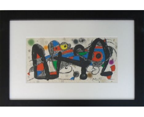 JOAN MIRO, 'Miro Sculptor-Portugal', original lithograph in colours, 1974, on heavy cream wove Guarro paper, signed in the st